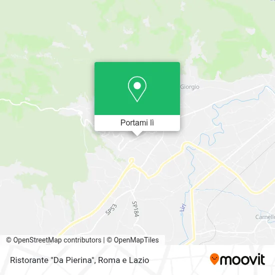 Mappa Ristorante "Da Pierina"