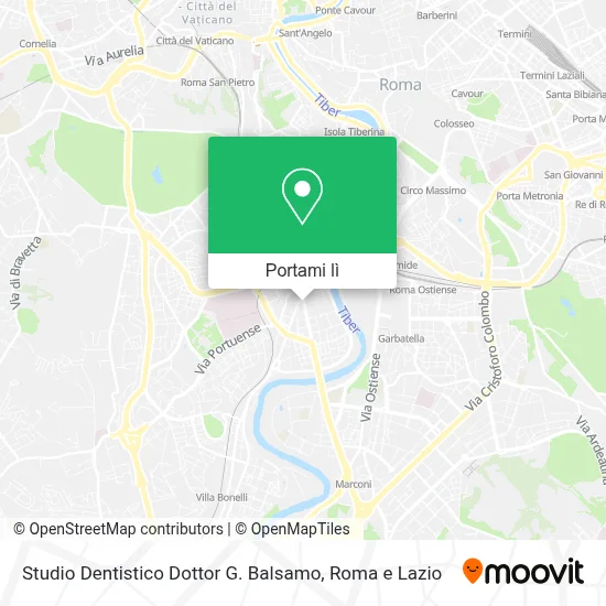 Mappa Studio Dentistico Dottor G. Balsamo