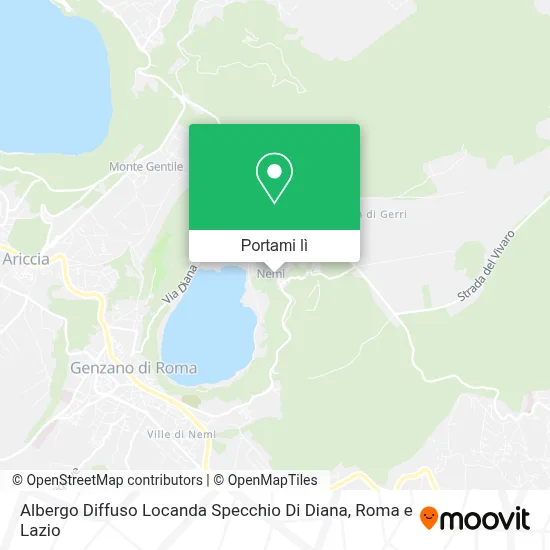 Mappa Albergo Diffuso Locanda Specchio Di Diana