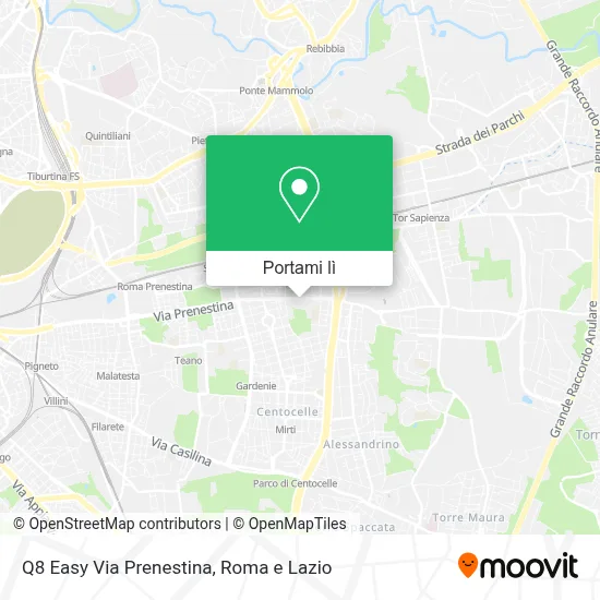 Mappa Q8 Easy Via Prenestina