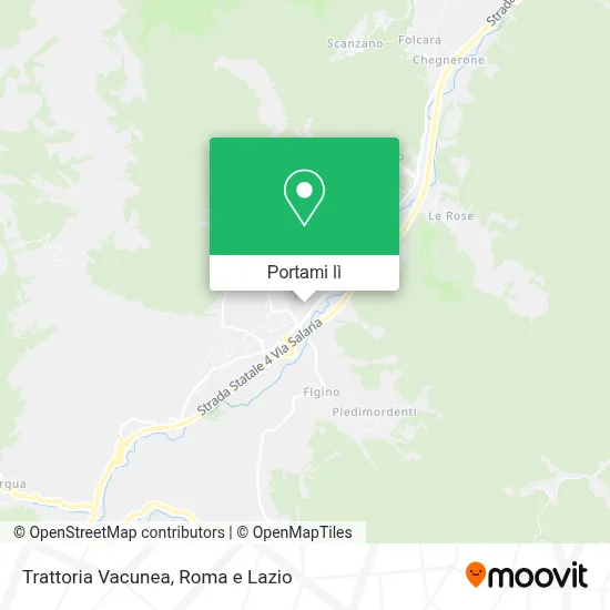Mappa Trattoria Vacunea