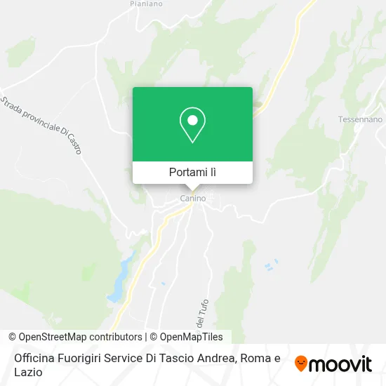 Mappa Officina Fuorigiri Service Di Tascio Andrea