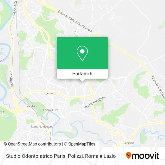 Mappa Studio Odontoiatrico Parisi Polizzi
