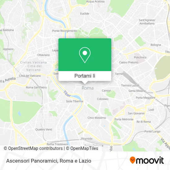 Mappa Ascensori Panoramici