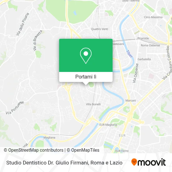 Mappa Studio Dentistico Dr. Giulio Firmani
