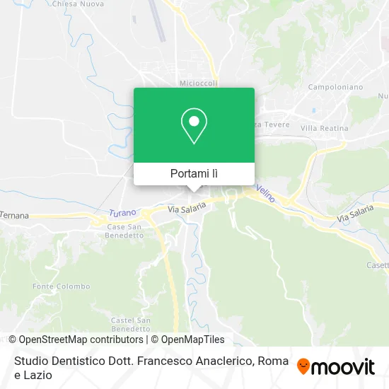 Mappa Studio Dentistico Dott. Francesco Anaclerico