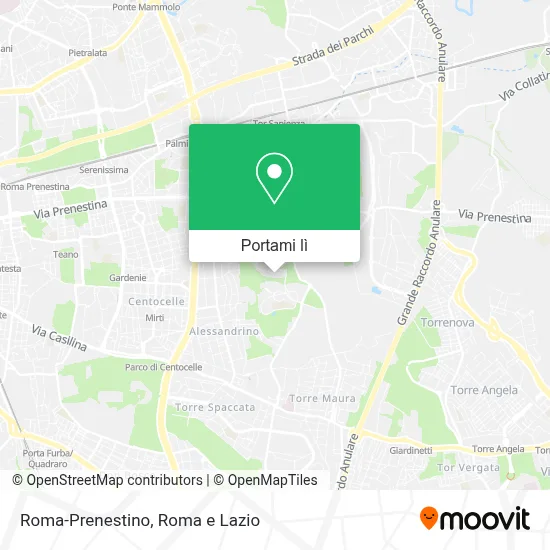 Mappa Roma-Prenestino