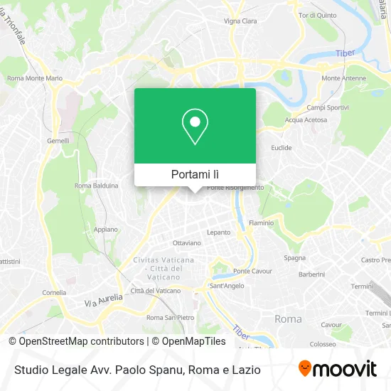Mappa Studio Legale Avv. Paolo Spanu