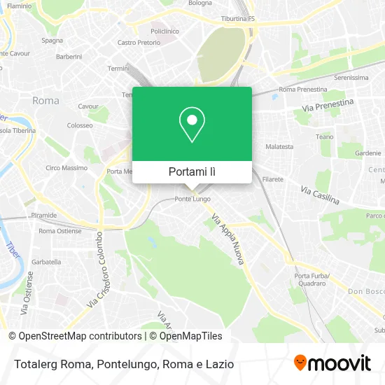 Mappa Totalerg Roma, Pontelungo
