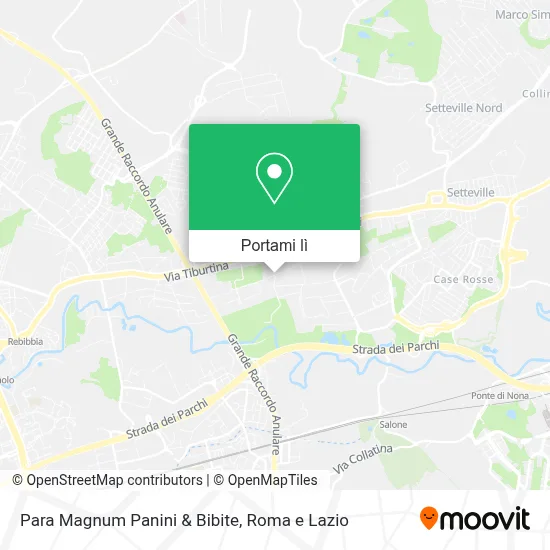 Mappa Para Magnum Panini & Bibite