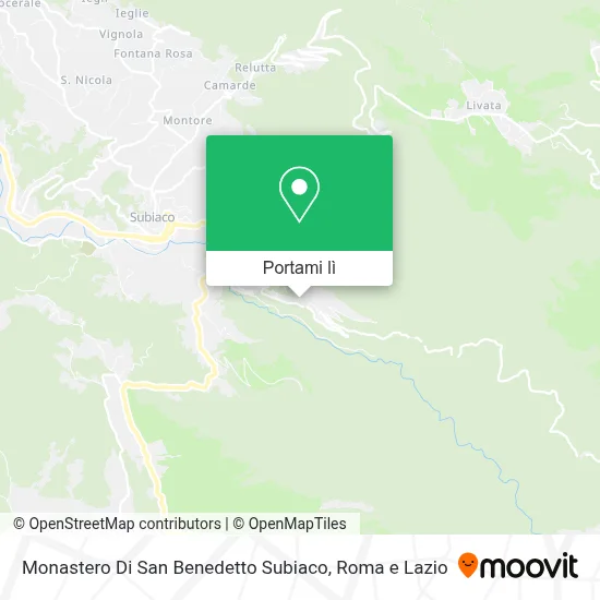 Mappa Monastero Di San Benedetto Subiaco