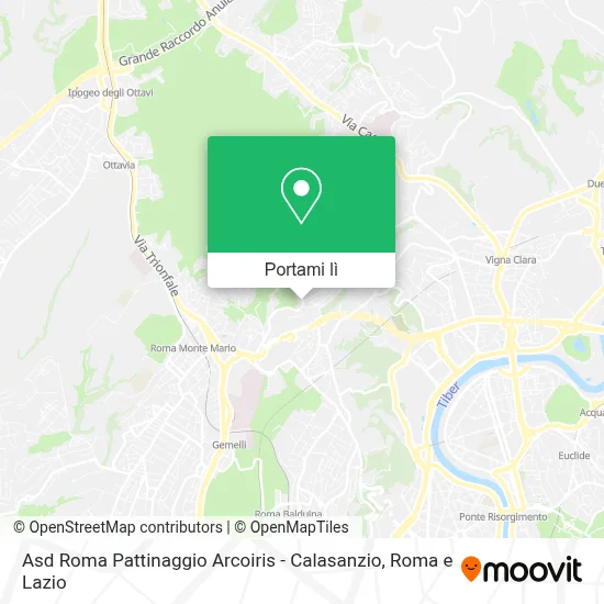 Mappa Asd Roma Pattinaggio Arcoiris - Calasanzio