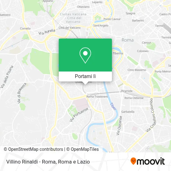 Mappa Villino Rinaldi - Roma