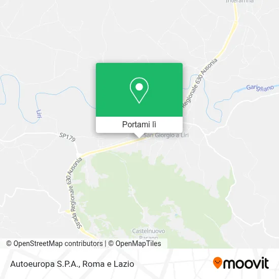 Mappa Autoeuropa S.P.A.