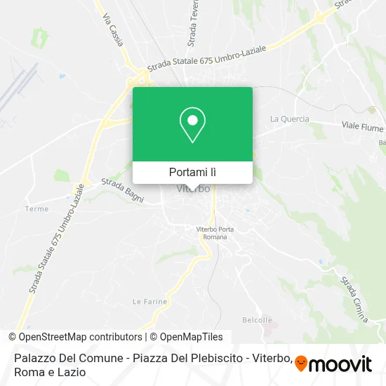 Mappa Palazzo Del Comune - Piazza Del Plebiscito - Viterbo