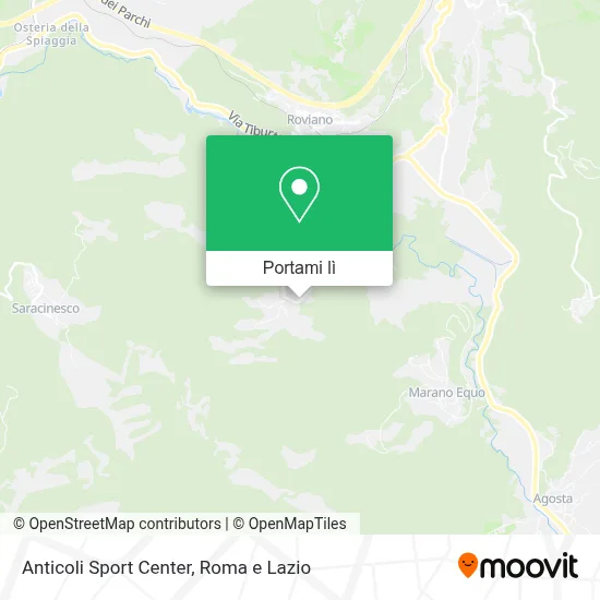 Mappa Anticoli Sport Center