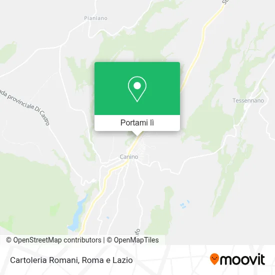 Mappa Cartoleria Romani
