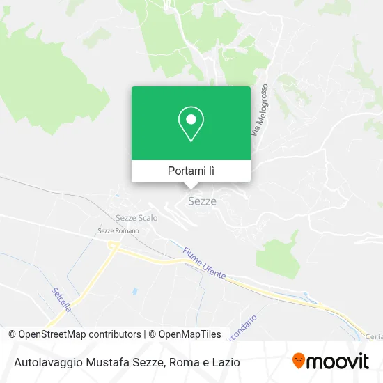 Mappa Autolavaggio Mustafa Sezze