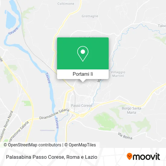 Mappa Palasabina Passo Corese