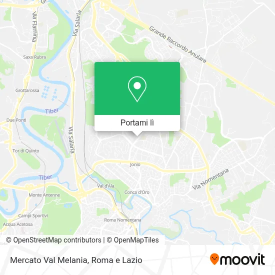 Mappa Mercato Val Melania