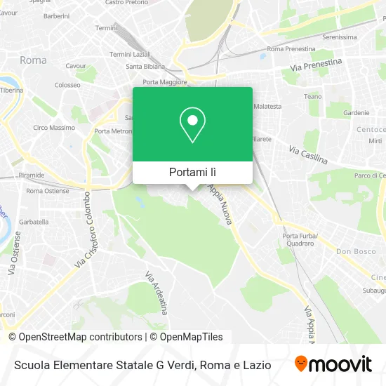 Mappa Scuola Elementare Statale G Verdi