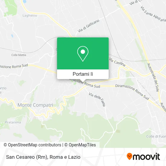 Mappa San Cesareo (Rm)