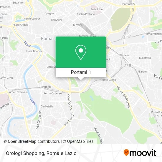 Mappa Orologi Shopping