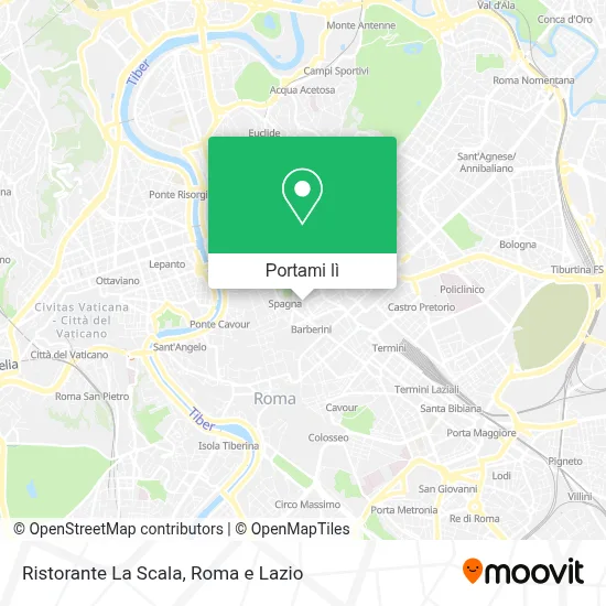 Mappa Ristorante La Scala