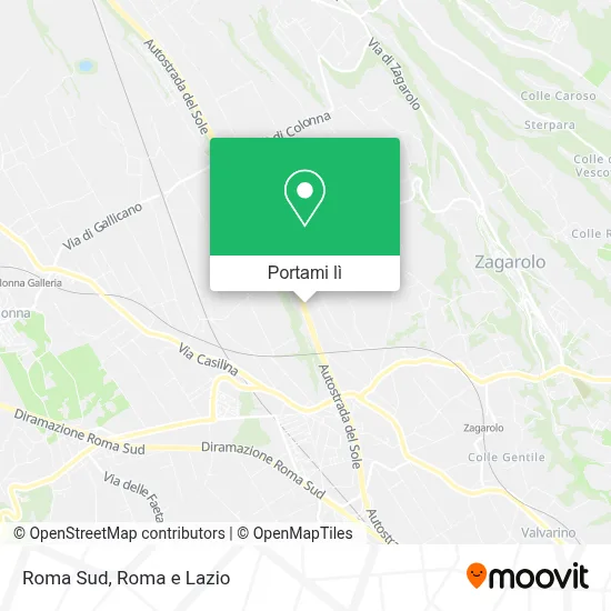 Mappa Roma Sud