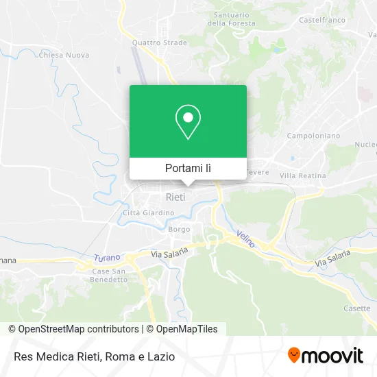 Mappa Res Medica Rieti