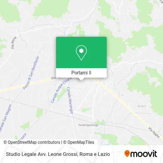 Mappa Studio Legale Avv. Leone Grossi