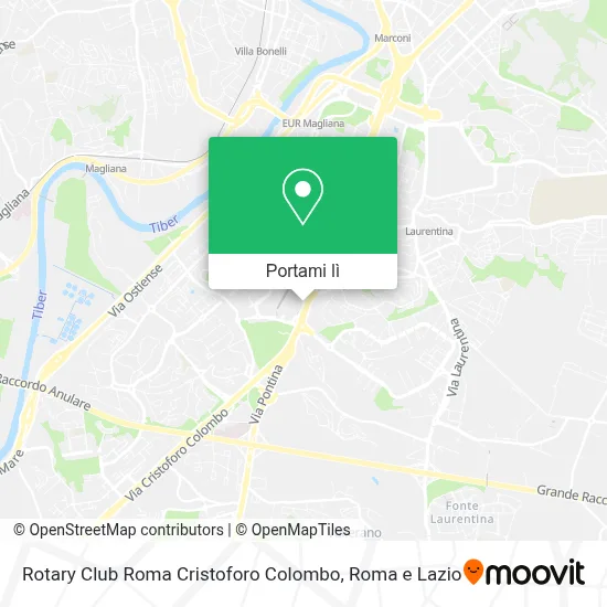 Mappa Rotary Club Roma Cristoforo Colombo