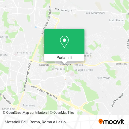 Mappa Materiali Edili Roma