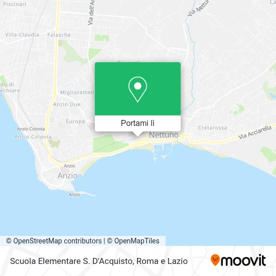 Mappa Scuola Elementare S. D'Acquisto