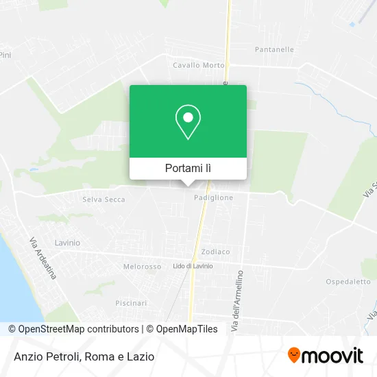 Mappa Anzio Petroli