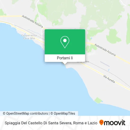 Mappa Spiaggia Del Castello Di Santa Severa