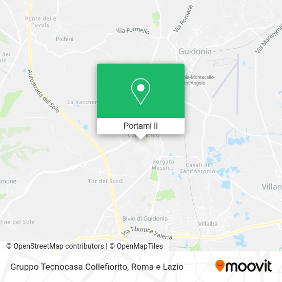 Mappa Gruppo Tecnocasa Collefiorito