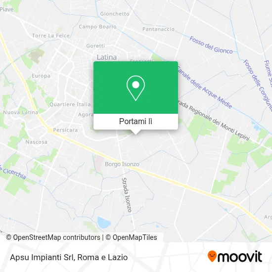 Mappa Apsu Impianti Srl