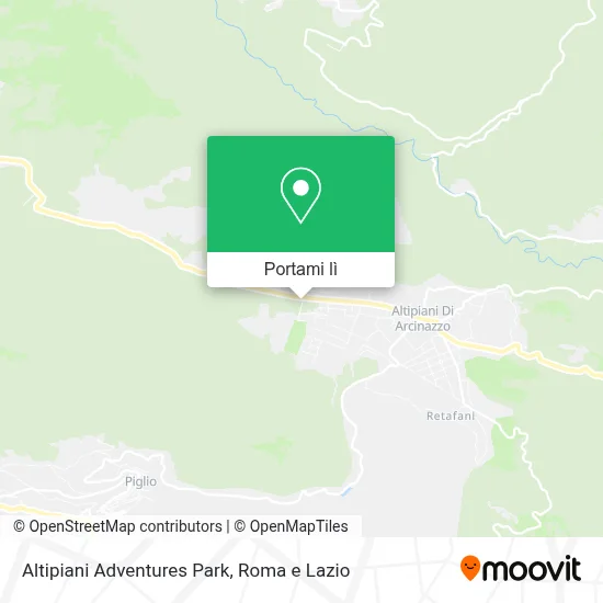 Mappa Altipiani Adventures Park