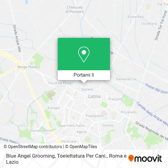 Mappa Blue Angel Grooming, Toelettatura Per Cani.