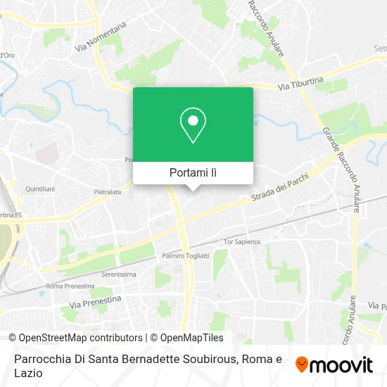 Mappa Parrocchia Di Santa Bernadette Soubirous