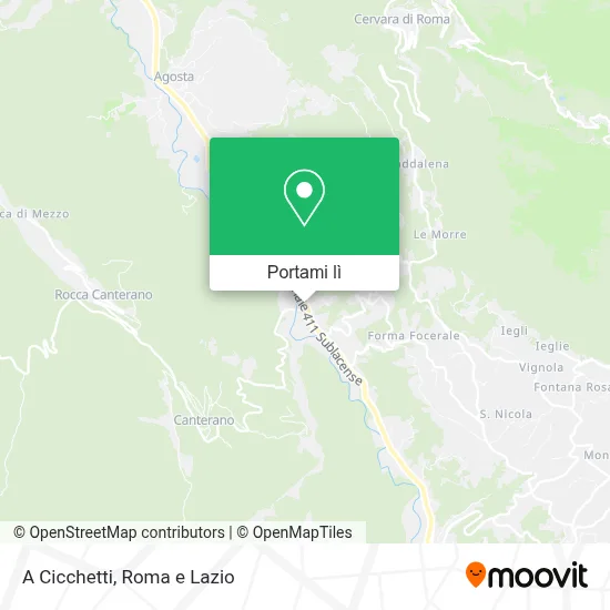 Mappa A Cicchetti