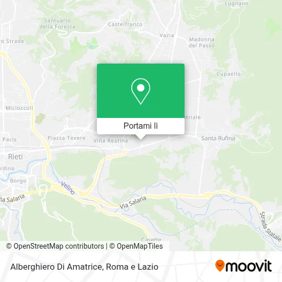 Mappa Alberghiero Di Amatrice