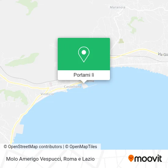 Mappa Molo Amerigo Vespucci