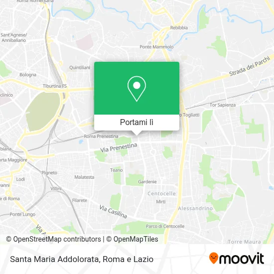 Mappa Santa Maria Addolorata