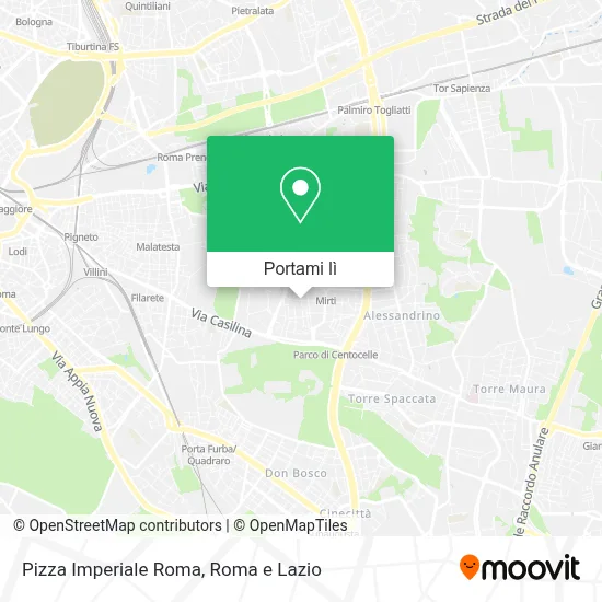 Mappa Pizza Imperiale Roma