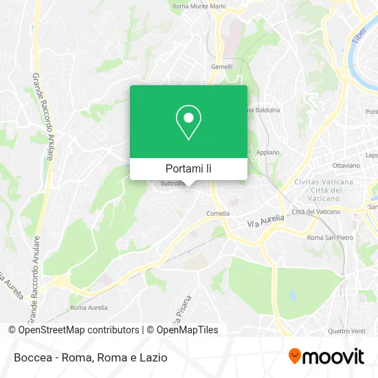 Mappa Boccea - Roma