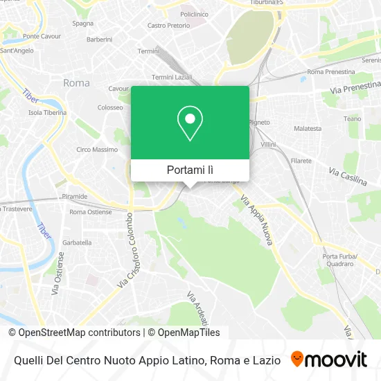 Mappa Quelli Del Centro Nuoto Appio Latino