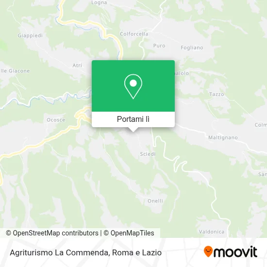 Mappa Agriturismo La Commenda