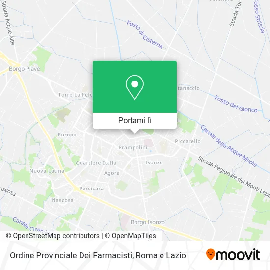 Mappa Ordine Provinciale Dei Farmacisti